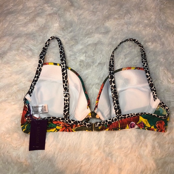 LASCANA Tropical Floral Bikini Top - Picture 7 of 16